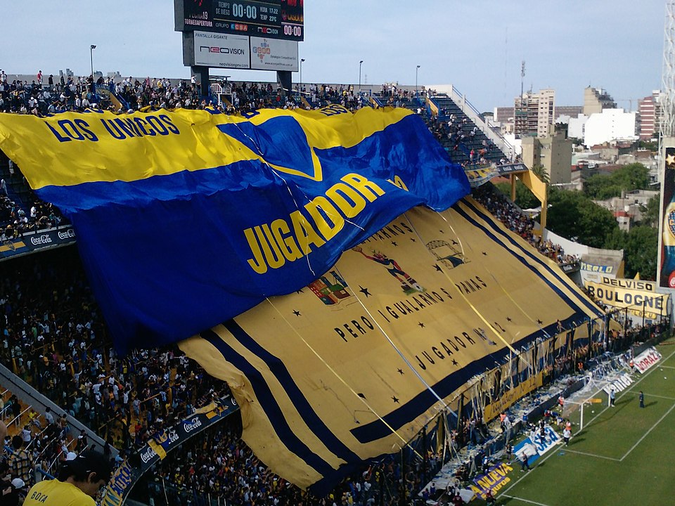 Hinchas de Boca Juniors en la Bombonera Hinchas de Boca Juniors